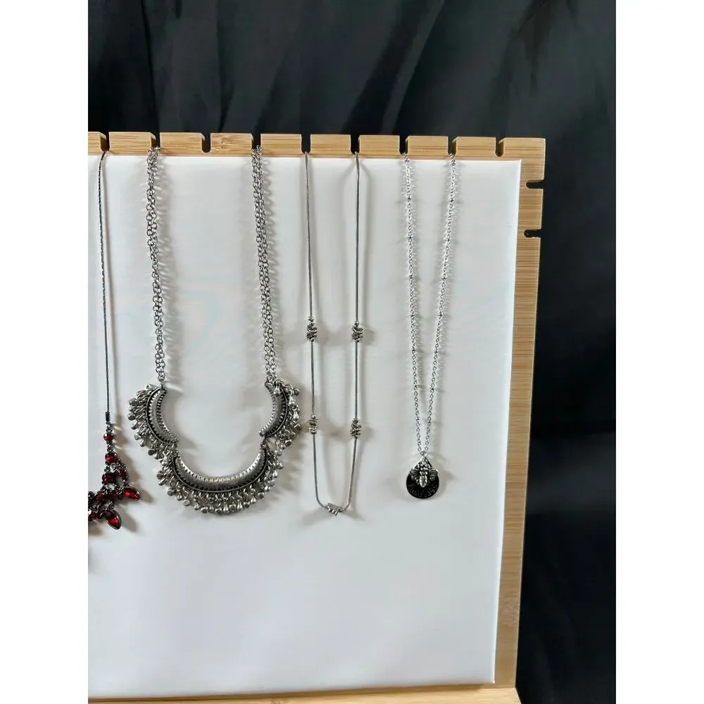 lot of 7 beautiful tinkerbell charm pendant with chain necklace assorted jewelry